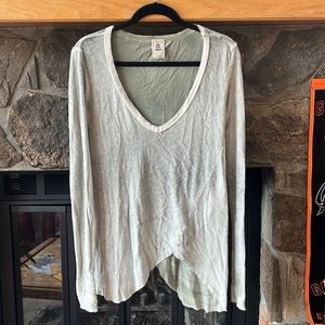 Cotton/Spandex long sleeve Free People top